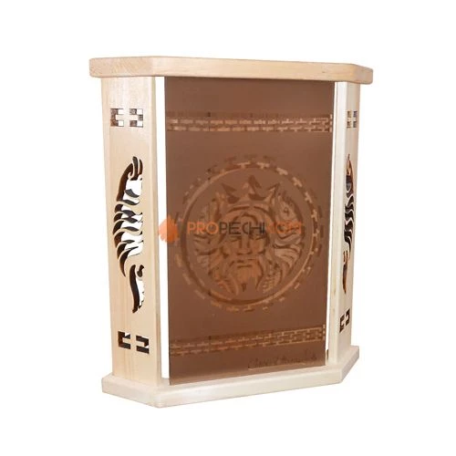 Абажур угловой Нептун Стекло-Кедр