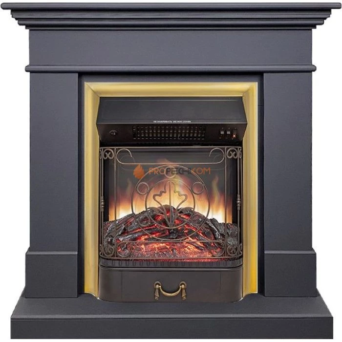 Каминокомплект Royal Flame California SFT (Разборный) - Серый графит с очагом Majestic FX M Brass