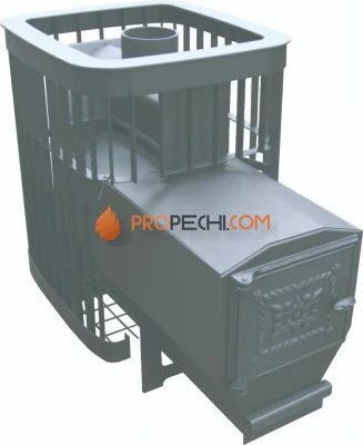 Печь банная Варвара Каменка Мини, удлиненная топка