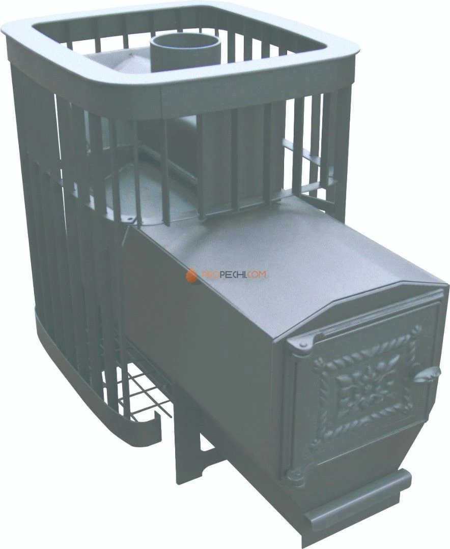 Печь банная Варвара Каменка Мини, удлиненная топка