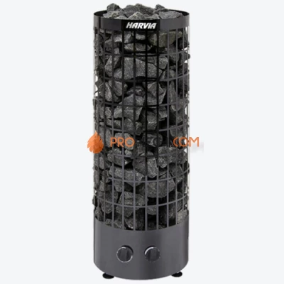 Электрическая печь Harvia Cilindro PC90 Black Steel (со встроенным пультом)