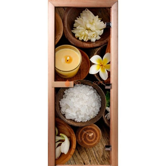 Дверь для бани DoorWood Фотопечать А058, 1800x700 мм