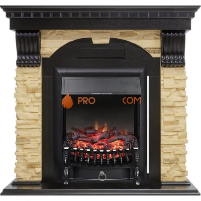 Каминокомплект Royal Flame Dublin - Венге / Сланец с очагом Fobos FX Black