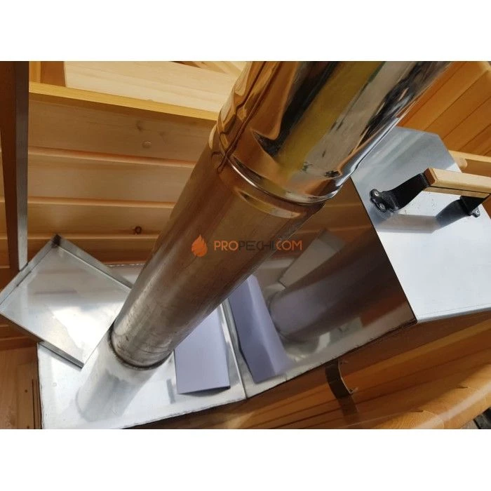 Фурако круглая НКЗ из кедра, диаметр 150 см, высота 120 см (внутренняя печь)