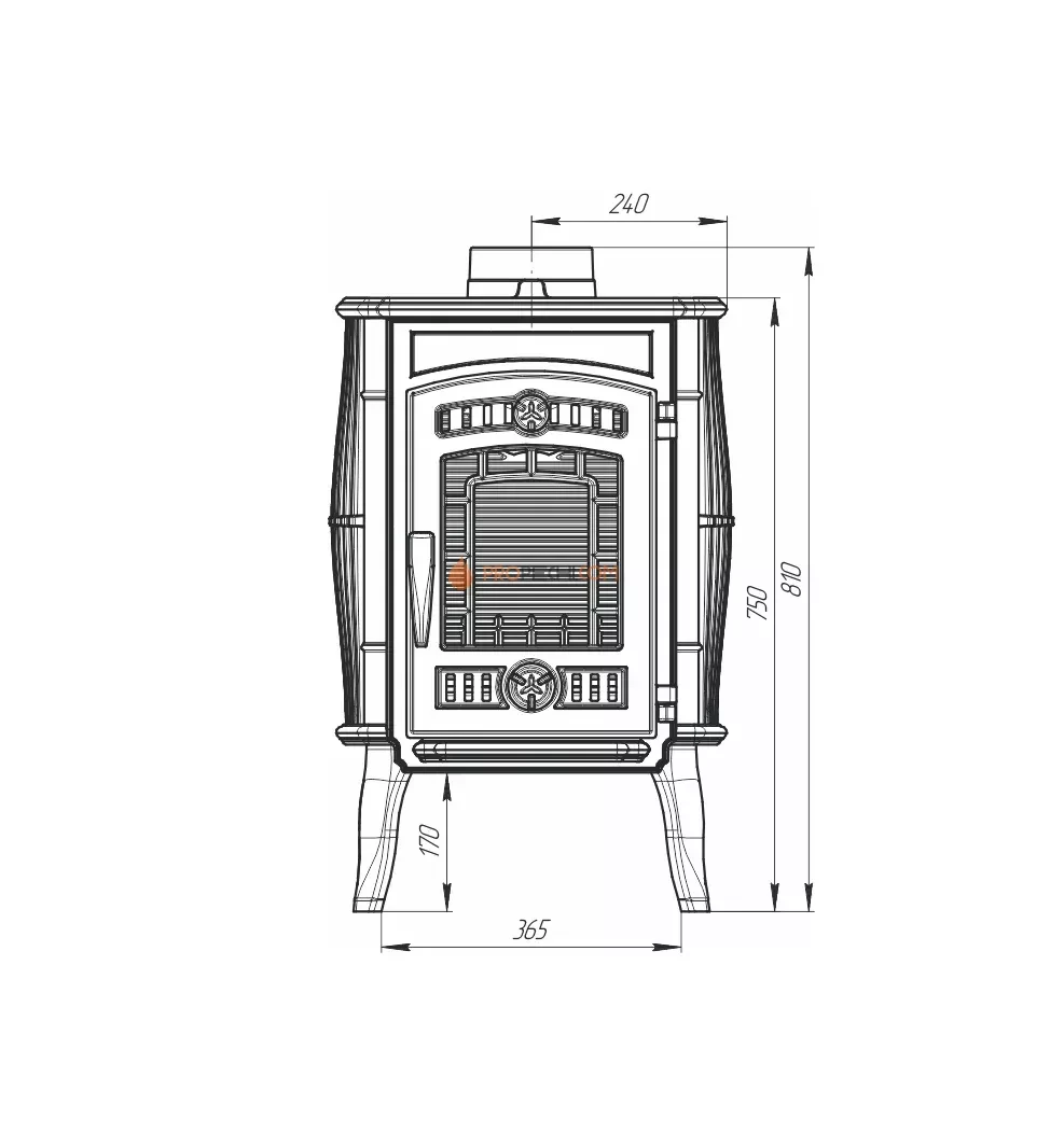Печь-камин "Маэстро"