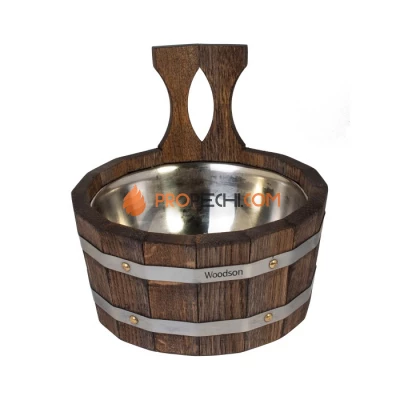 Ковш Woodson с нержавеющей вставкой, 2 л, дуб в темном