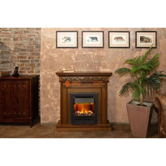 Каминокомплект Dimplex Valletta - Орех с очагом Brookline Black