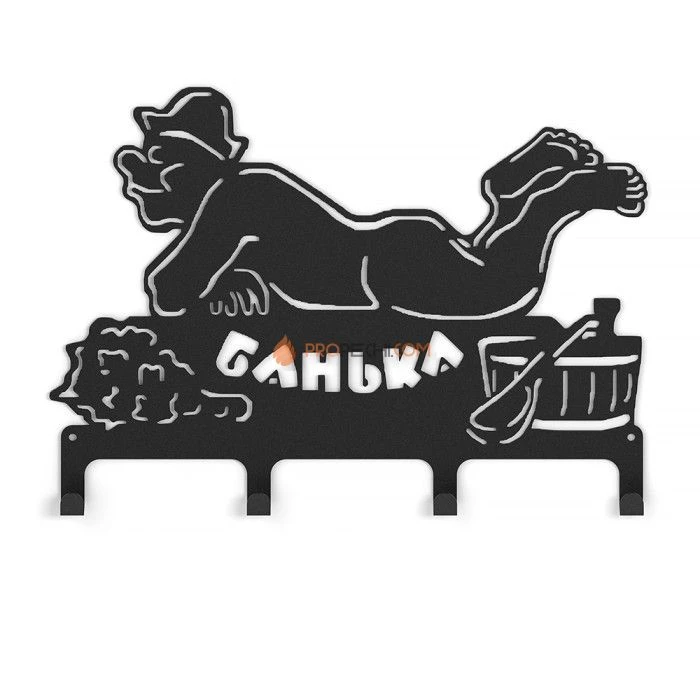 Вешалка Везувий Банька 2 L-380 (4 крючка)