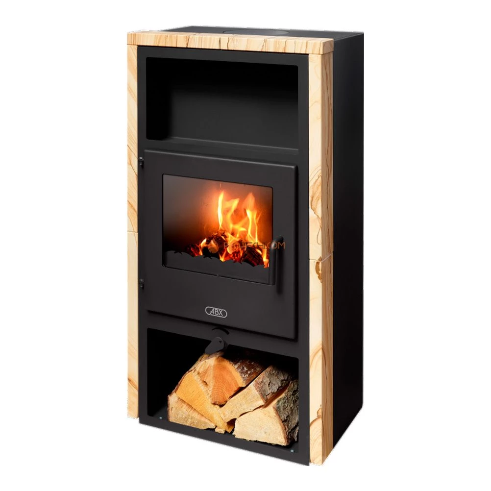 Печь-камин ABX Narvik I бразильский песчаник