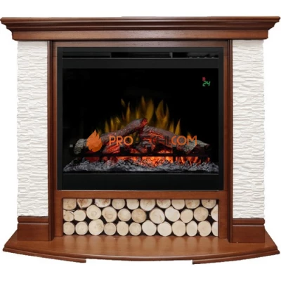 Каминокомплект Dimplex Country - Орех/Сланец белый с очагом Symphony 26 inch DF2624L-INT