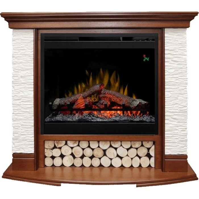 Каминокомплект Dimplex Country - Орех/Сланец белый с очагом Symphony 26 inch DF2624L-INT