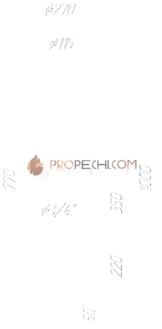 Дымоход-регистр Ферингер Дубы Ф-115мм, L-1м