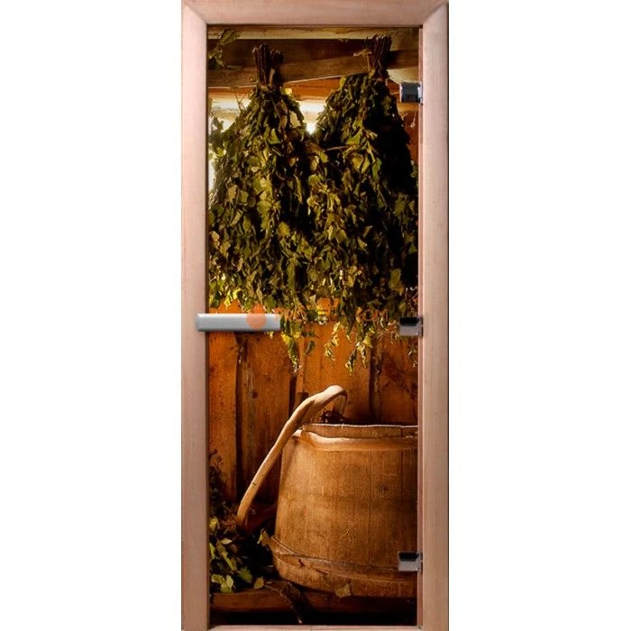 Дверь для бани DoorWood Фотопечать А098, 2100x800 мм