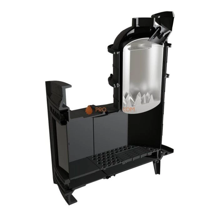 Чугунная печь для бани Атмосфера XL в облицовке Талькохлорит