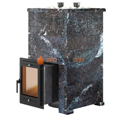 Дровяная печь для бани Эверест Steam Master 60 INOX Амфиболит, S-40