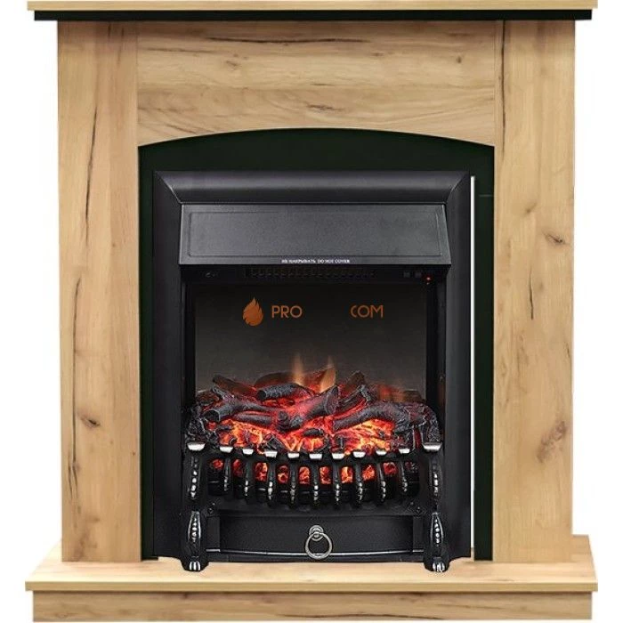 Каминокомплект Royal Flame Barcelona (разборный) - Дуб золотой с очагом Fobos FX Black