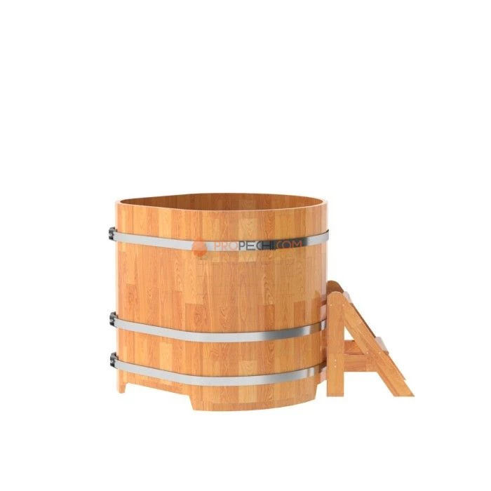 Купель BentWood угловая из сращенных ламелей натуральной лиственницы 1,03х1,03