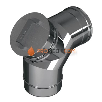 ОТВОД 87° (90°) D115 С РЕВИЗИЕЙ, AISI 304