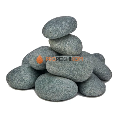 Камни для бани Черный принц 10 шлифованный