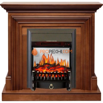 Каминокомплект Royal Flame Bradford - Орех с очагом Fobos FX M Black