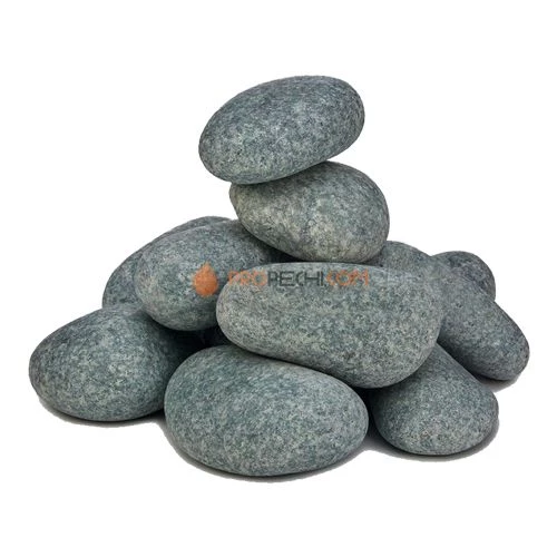 Камни для бани Черный принц 10 шлифованный