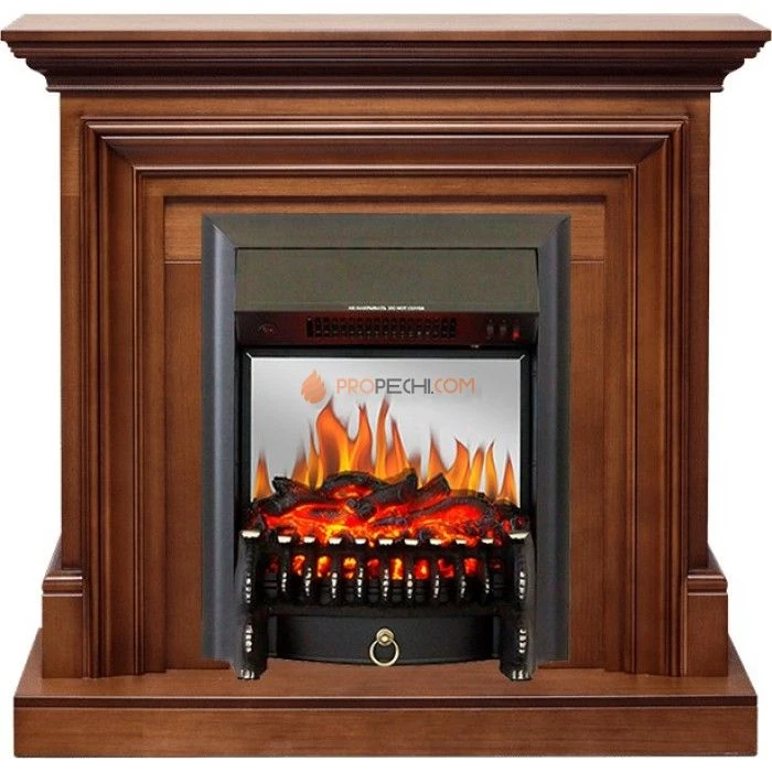 Каминокомплект Royal Flame Bradford - Орех с очагом Fobos FX M Black