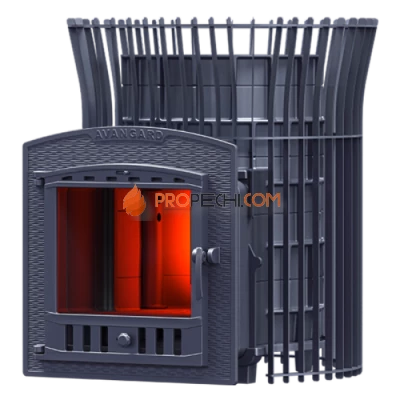 Чугунная печь для бани Гефест Авангард 30П2 в сетке Тюльпан