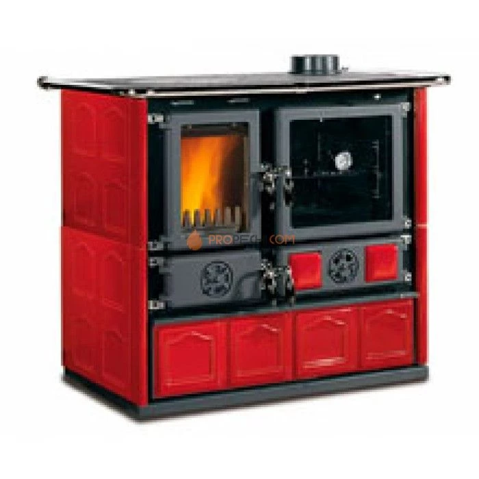 Печь-камин La Nordica Rosa 4.0 Maiolica Bordeaux