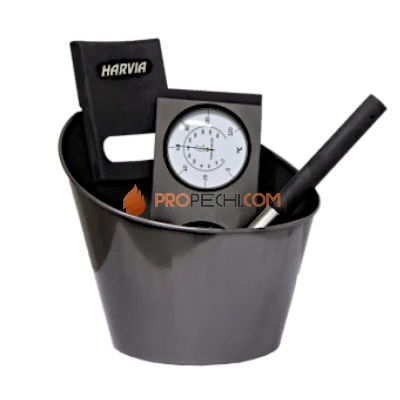 Набор аксессуаров Harvia из нержавеющей стали, черный SA007