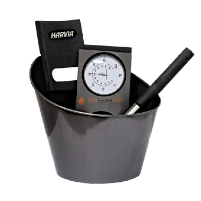 Набор аксессуаров Harvia из нержавеющей стали, черный SA007