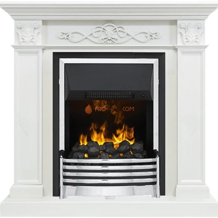 Каминокомплект Dimplex Verona - Белый дуб с очагом Flagstaff