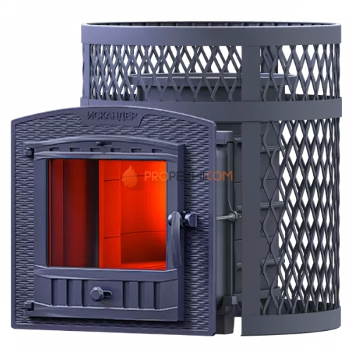 Чугунная банная печь Технолит Искандер 18 П2 в сетке