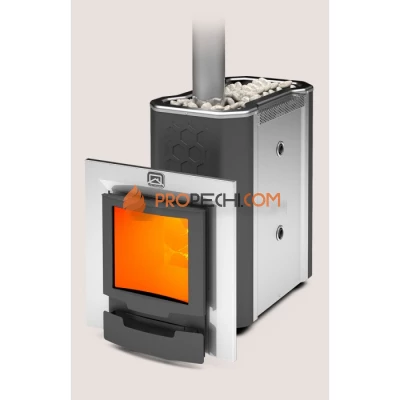 Печь для бани Теплодар Сибирь-30 ЛКП Профи Панорама (2.0)