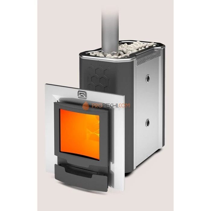 Печь для бани Теплодар Сибирь-30 ЛКП Профи Панорама (2.0)