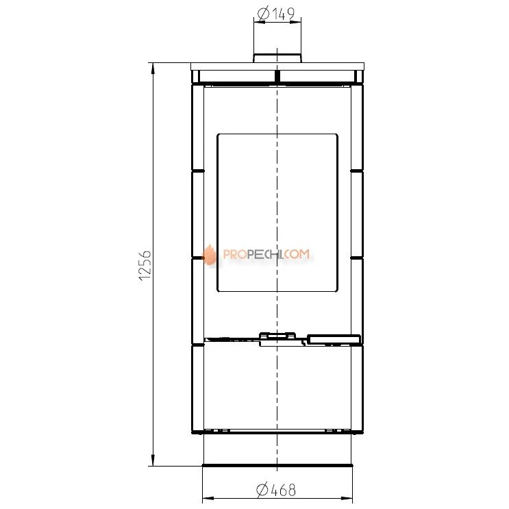 Печь-камин Thorma ANDORRA Ceramic Standard, белая