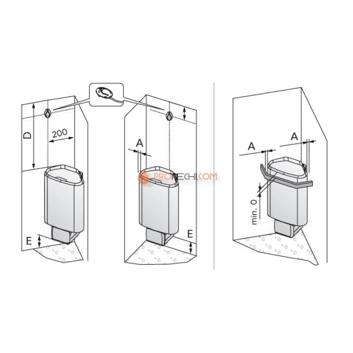 Электрическая печь Harvia Delta Combi D29SE (без пульта)