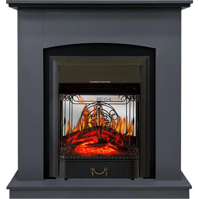 Каминокомплект Royal Flame Barcelona (разборный) - Серый графит с очагом Majestic FX M Black