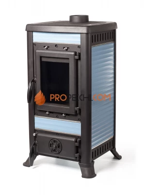 Печь чугунная KLEMENS I голубой