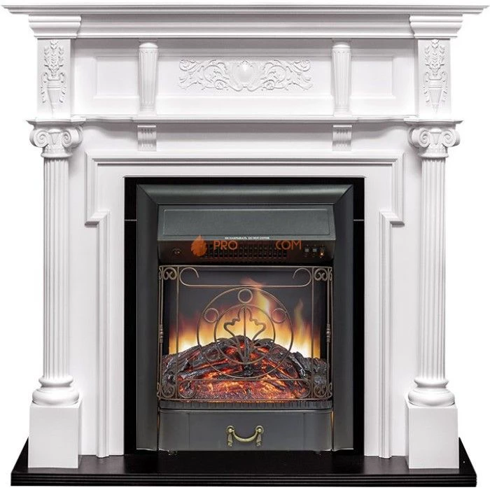 Каминокомплект Royal Flame Oxford - Белый с очагом Majestic FX Black