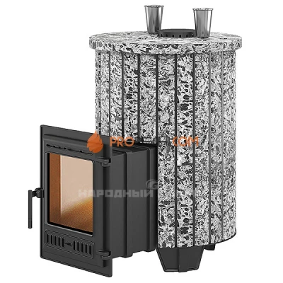 Печь для бани Эверест Steam Master 30 Чугун Ламель Пироксенит