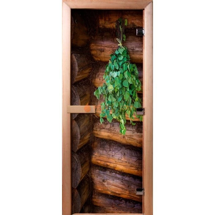 Дверь для бани DoorWood Фотопечать А007, 1800x700 мм