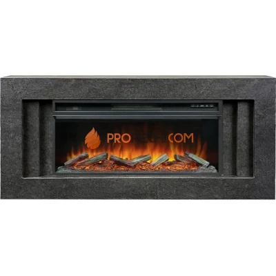 Каминокомплект Royal Flame Line 42 Dark Grey - Темный серый с очагом Vision 42 LOG LED