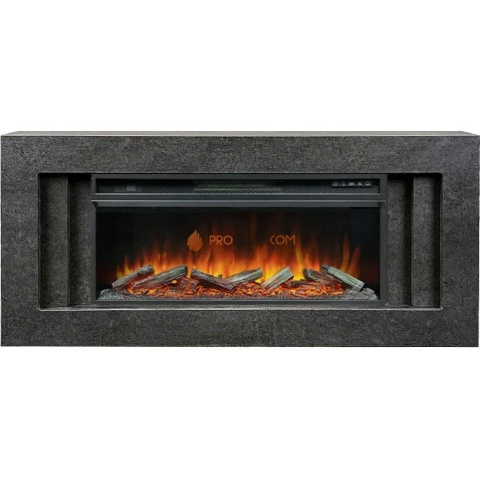 Каминокомплект Royal Flame Line 42 Dark Grey (Разборный) - Темный серый с очагом Vision 42 LOG LED