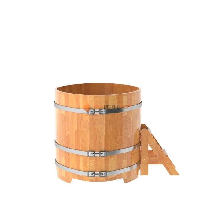 Купель BentWood овальная из сращенных ламелей натуральной лиственницы 1,02х1,68