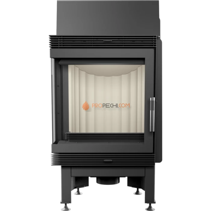 Каминная топка стальная Kratki Blanka/L/BS (угловое стекло слева) (8 кВт)