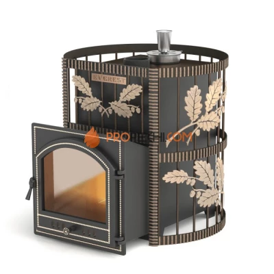 Дровяная печь для бани Эверест СПб 20 (205) Ковка