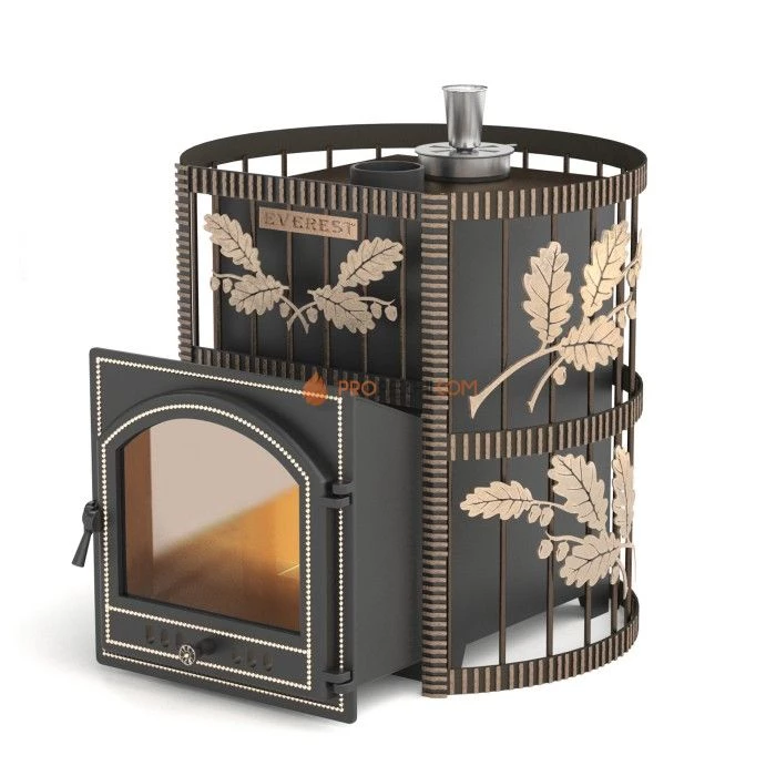 Дровяная печь для бани Эверест СПб 20 (205) Ковка