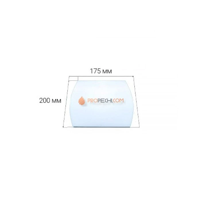 Стекло для дверцы Везувий для печи Триумф