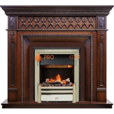 Электрокамин Dimplex Alexandria - Махагон коричневый антик с очагом Cavendish