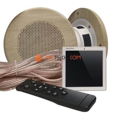 Комплект акустической системы встраиваемый SW-Sensor-2 White (две колонки Wood, круг)